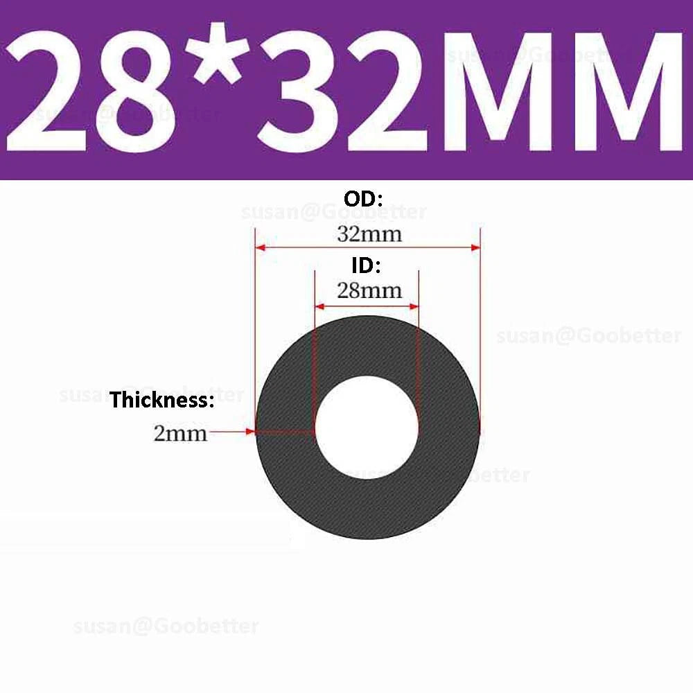 Silicone Hose Pipe Tube Water Air Black Rubber Tubing Tube ID 0.5mm to 38mm