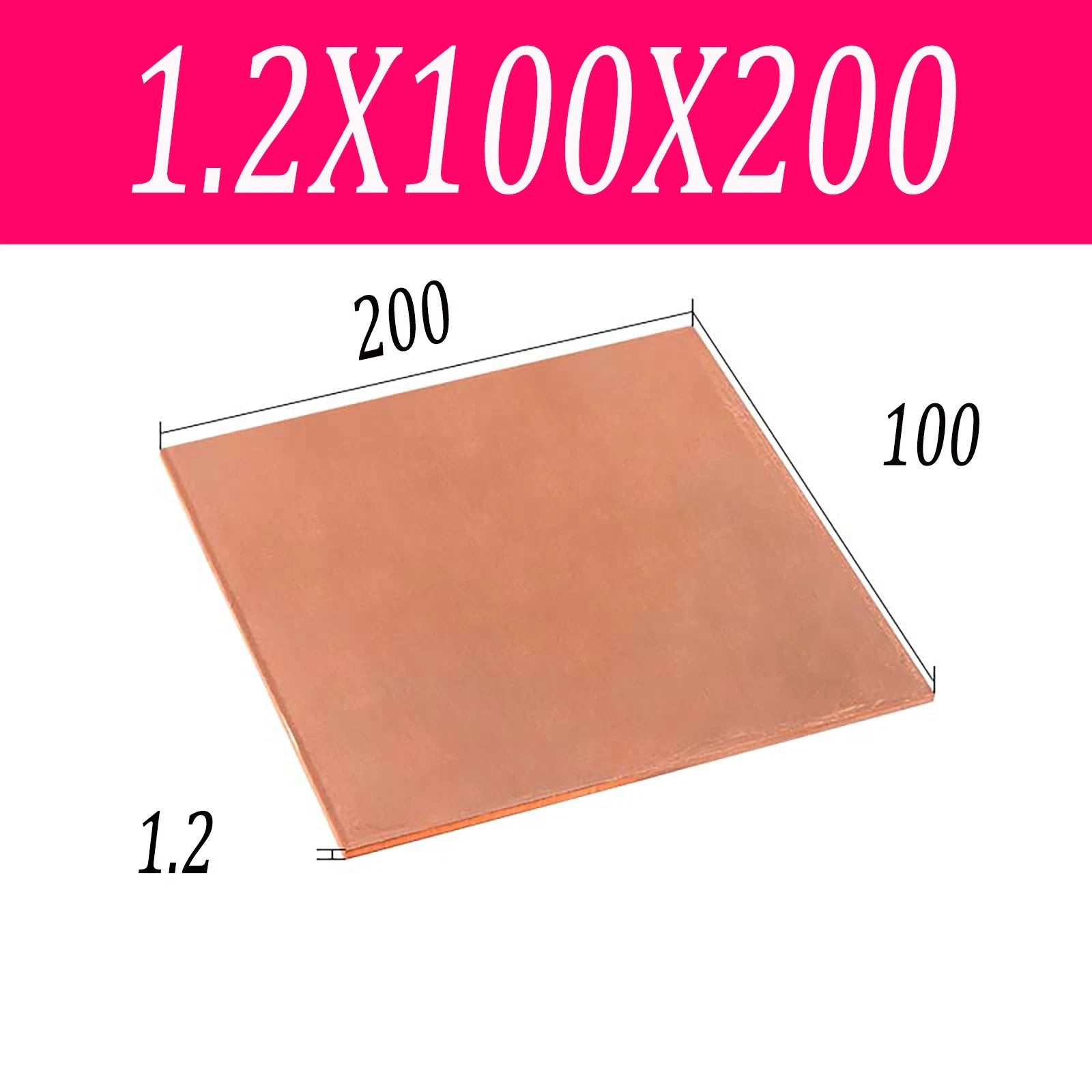 Copper Sheet T2 99.9% Pure Cu Metal Sheet Flat Stock Plate Thick 0.5mm-10mm