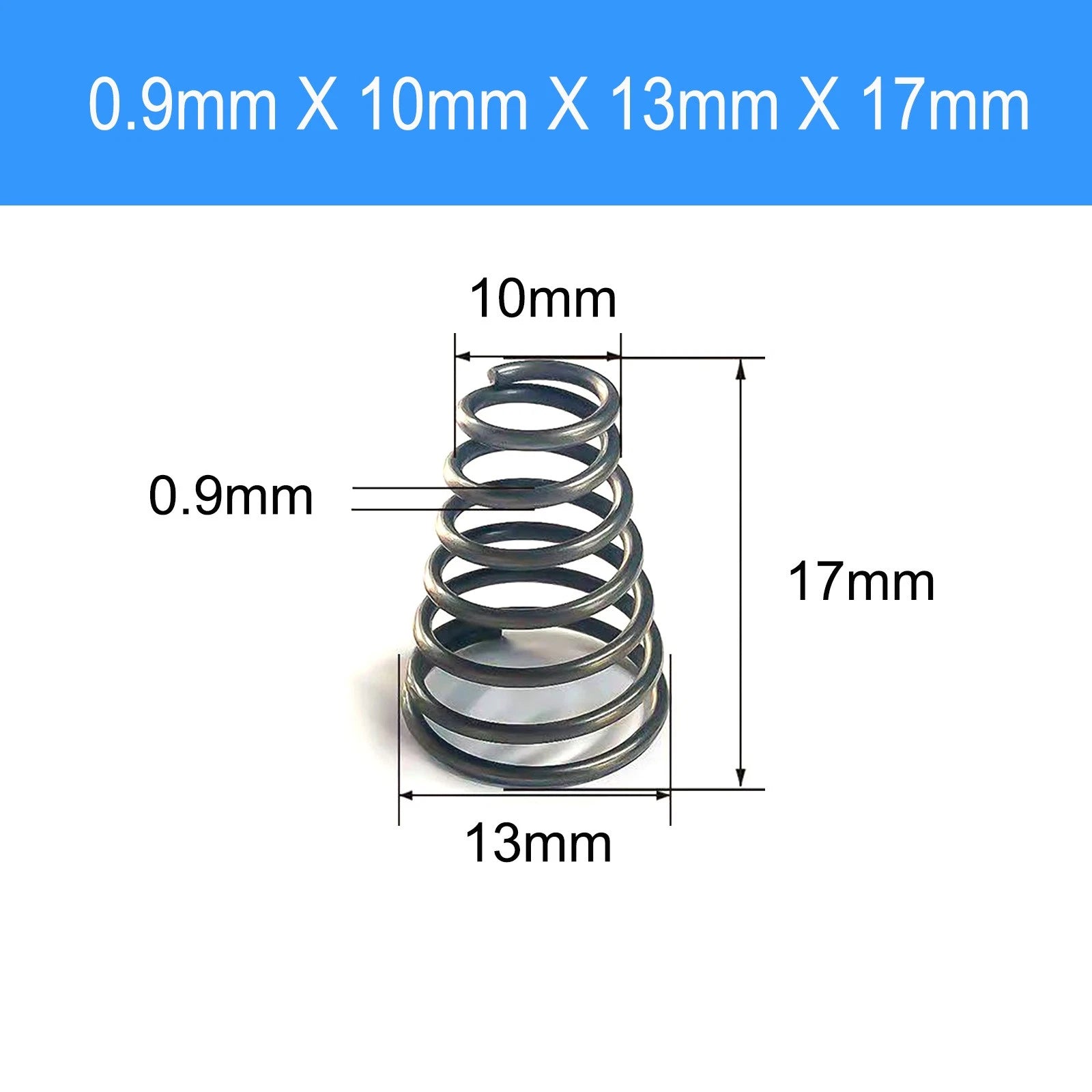 Conical Compression Spring Tapered Spring Steel Wire 0.2-3mm Heavy Duty Cone DIY