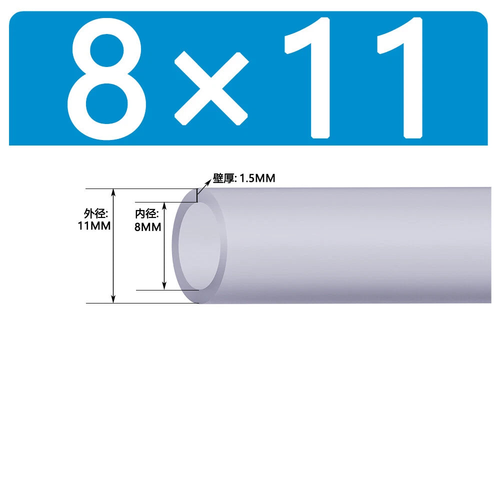 Food Grade Clear Silicone Tube Beer Milk Hose Pipe Soft Rubber ID 0.5mm - 38mm