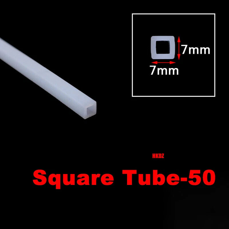 Square Silicone Rubber Hollow Tube Pipe Protector Seal Strips Width 2.5mm~108mm