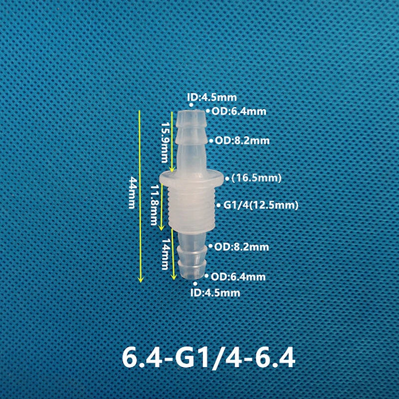 Plastic Barbed Bulkhead Fitting with Male Thread — Hose Tail Pipe Connector
