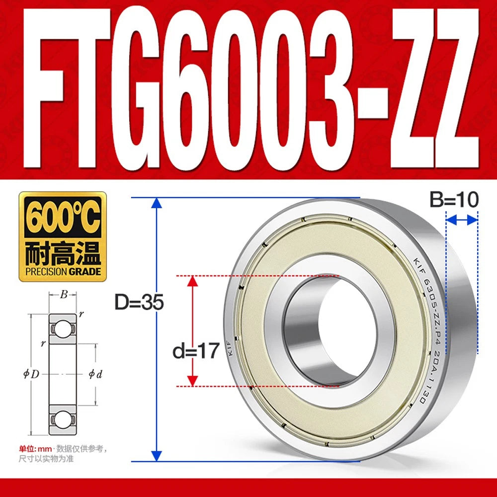 Deep Groove Ball Bearing Bearings Inner-Ø 10/12/15/17/20/25/30/35mm Various Size
