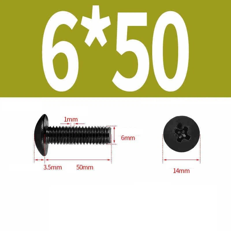 Phillips Pan Head Machine Screws — Nickel Plating & Black Zinc, M2–M6, 10 or 25 Pcs