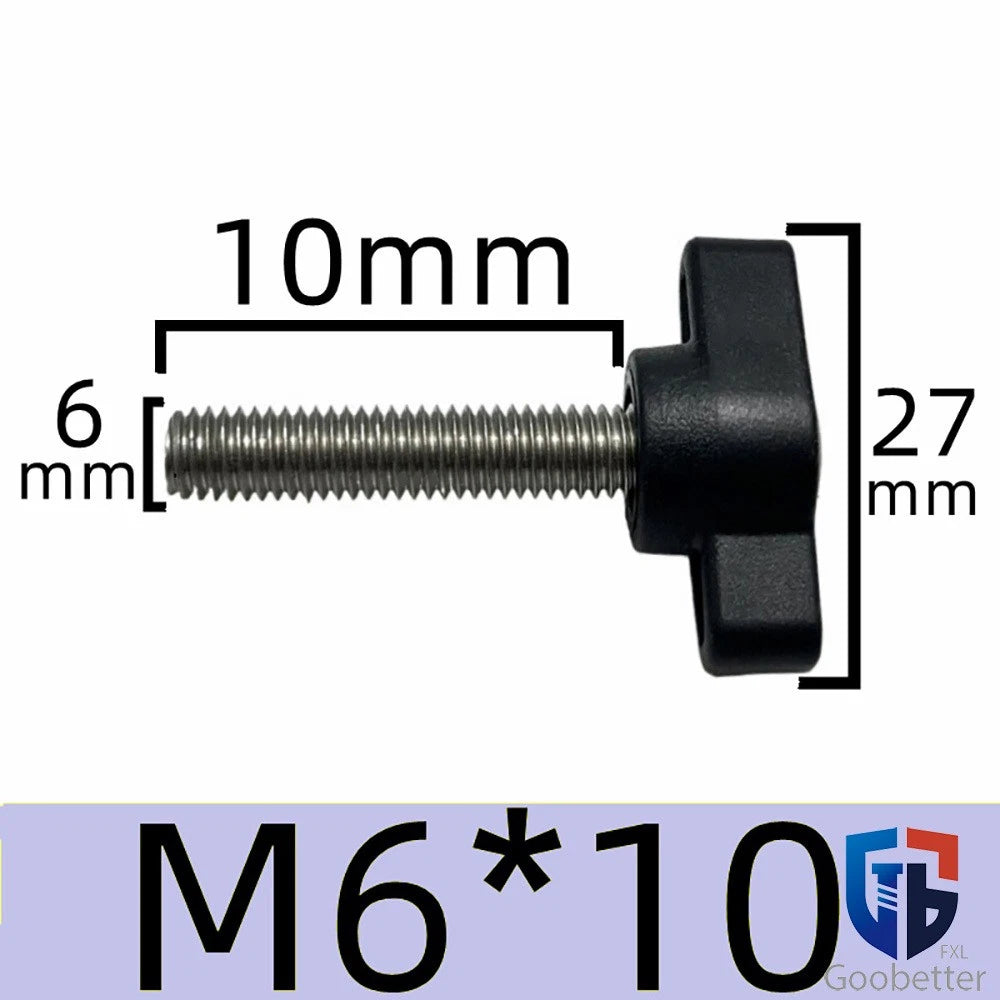 Male Wing Knob Bolt M5 M6 M8 Clamping Thumb Nut Z-handles Screws Stainless Steel