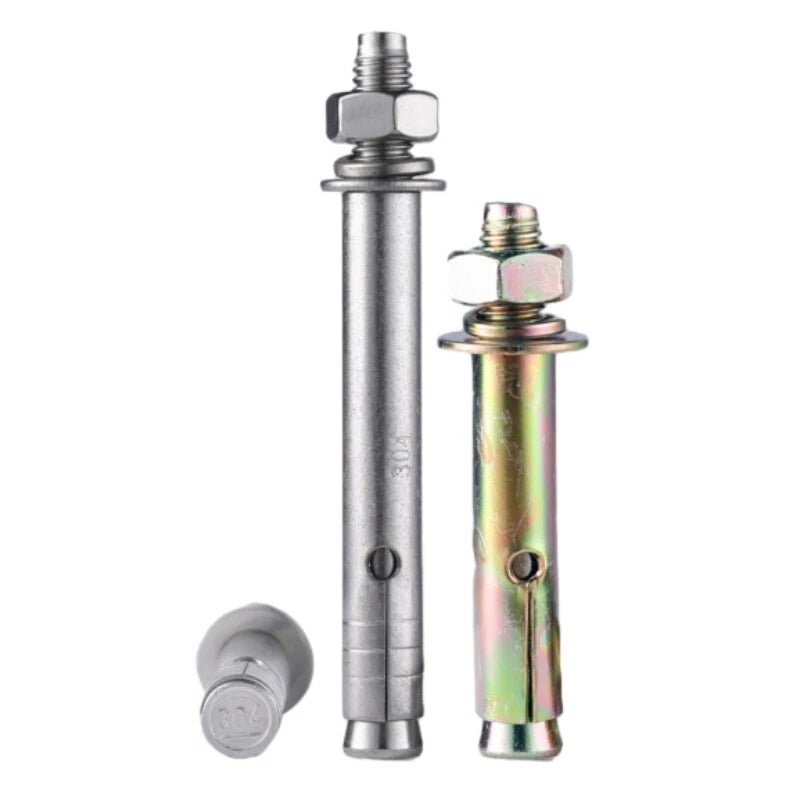 Hex Nut Expansion Sleeve Anchor Bolts — M6 to M20, Galvanized & Stainless Steel - HomeDIYer
