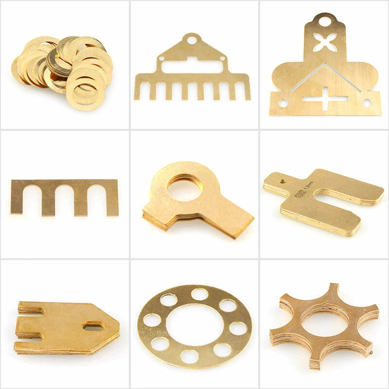Thick 1mm 2mm 3mm 4mm 5mm H59 Brass Solid Plate Sheet L 100mm 150mm 200mm 300mm