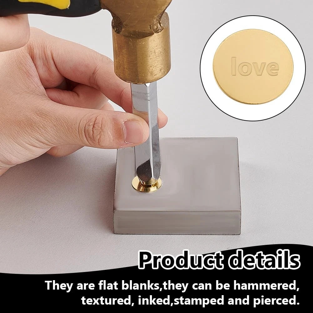 H62 Solid Brass Discs Blanks Metal Round Sheets Thick 0.3mm - 5mm Dia 10-300mm