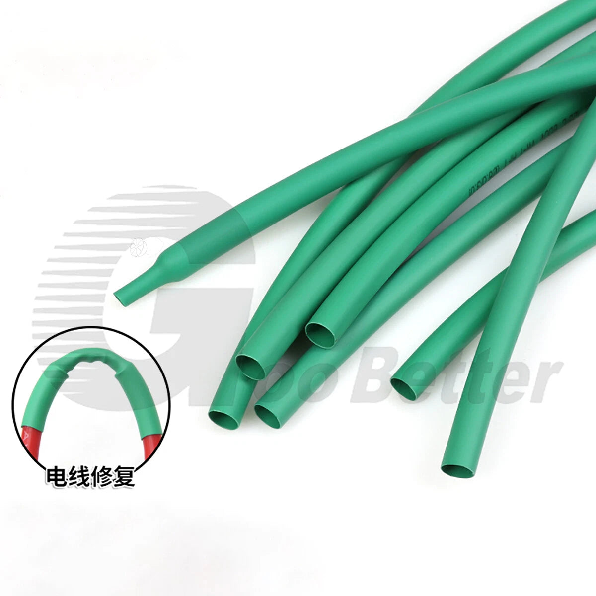 Green Heat Shrink Tubing – 2:1 & 3:1 Ratio, Φ0.6mm–Φ80mm, Wire & Cable Electrical Sleeving