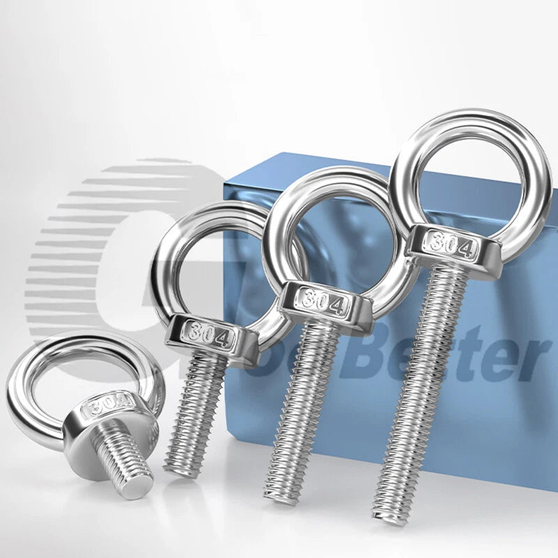 Lifting Eye Bolts A2 304 Stainless Steel M4 M5 M6 M8 M10 M12 M14 M16 M18 M20 M24