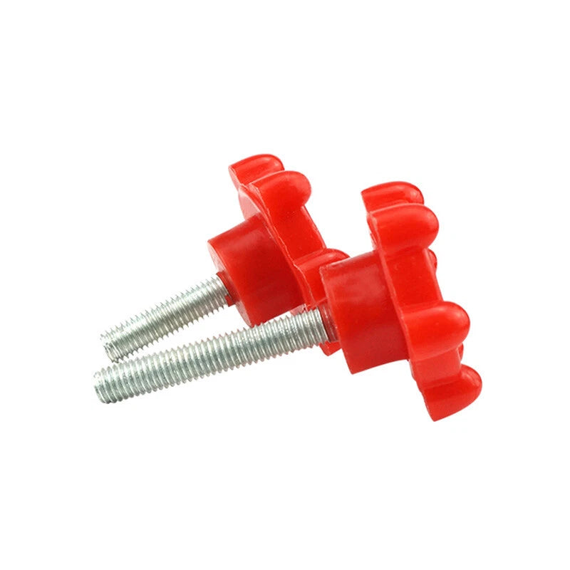 M8 M10 Thumb Screws 8mm 10mm Plastic Knobs Bolt Red Torx-shaped Thumbscrew 48#