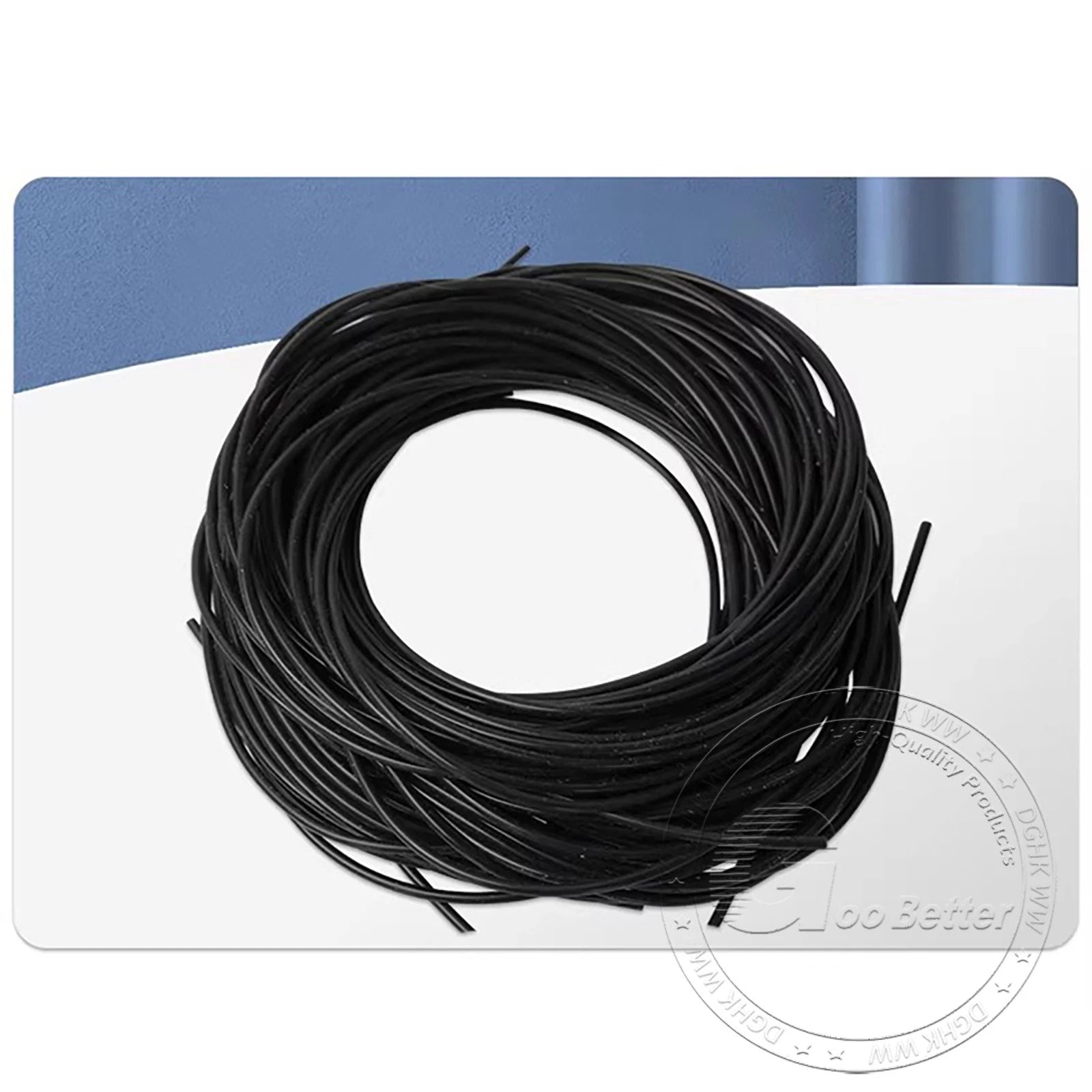 Black Food Grade Silicone Capillary Tube — ID 0.3mm to 4mm, Soft Rubber Hose, 10 Meter