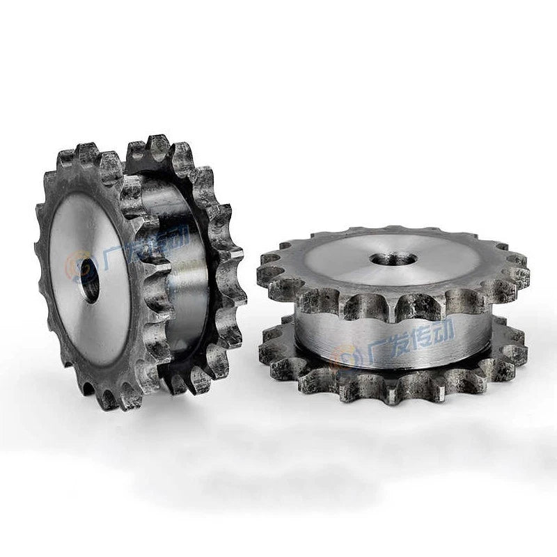 11T - 30T Duplex Chain Sprocket Pitch 15.875mm For #50 10A Roller Chain 45#Steel