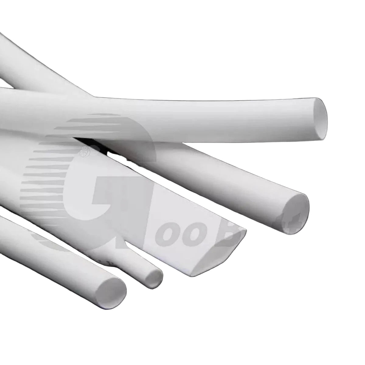White Heat Shrink Tubing — 2:1 / 3:1 / 4:1 Ratio, Φ0.6mm–80mm, Wire & Cable Sleeving