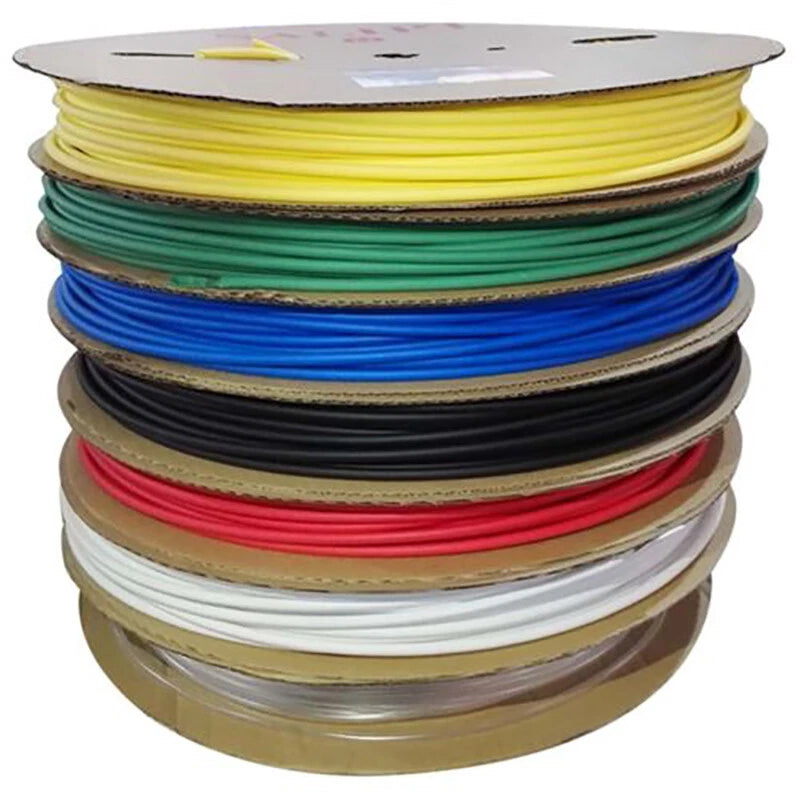 Heat Shrink Tubing 2:1 Ratio — 6mm to 11mm, 1m to 50m, Multiple Colors