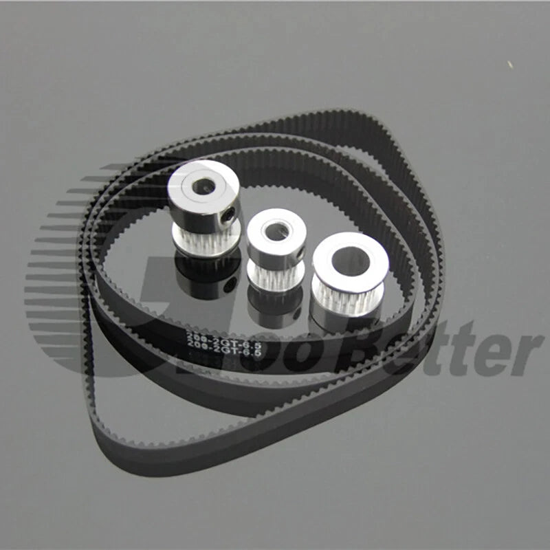 GT2 Timing Pulley Belt 2mm Pitch 16 - 60 Tooth Bore 3.17mm - 12mm for CNC Motor