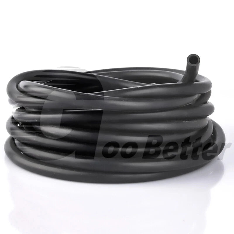 Black Food Grade Silicone Tube Hose Vacuum Tubing Pipe Soft Rubber ID 0.5-25mm