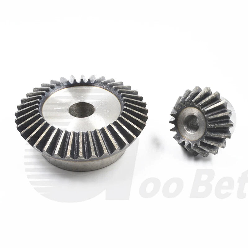 Bevel Gear Set Mod 1.5 2 2.5 3 Steel 1:2 Pairing 15/30 16/32 18/36 20/40 Tooth