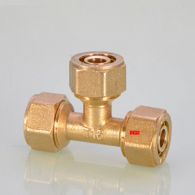 Push-Fit Tube Fittings for 12mm & 16mm Pipe — Straight, Elbow, Tee, Ball Valve, 1/2" & 3/4" NPT