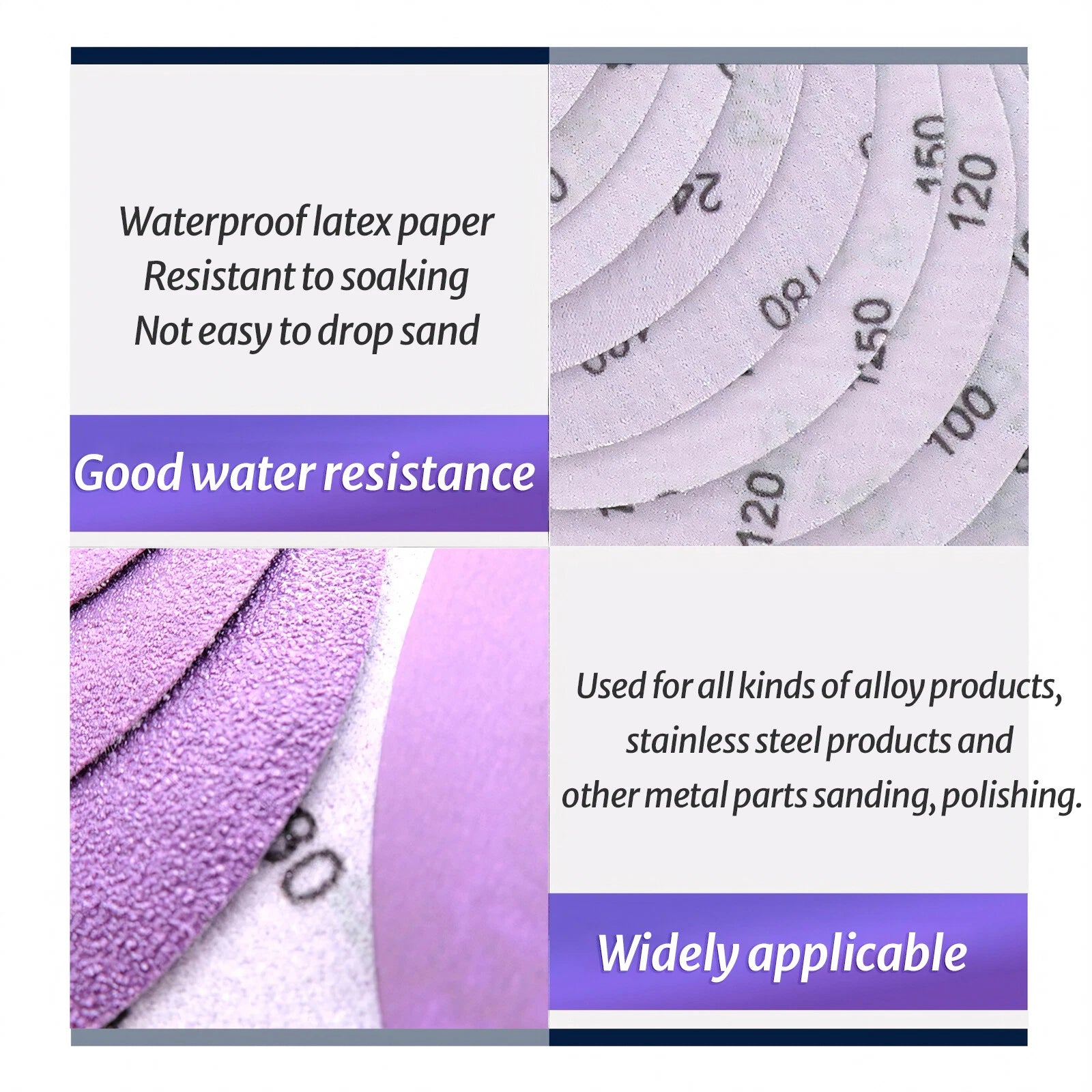 Wet & Dry Sanding Discs 25mm-150mm Sandpaper Hook and Loop Pads 60-10000 Grit