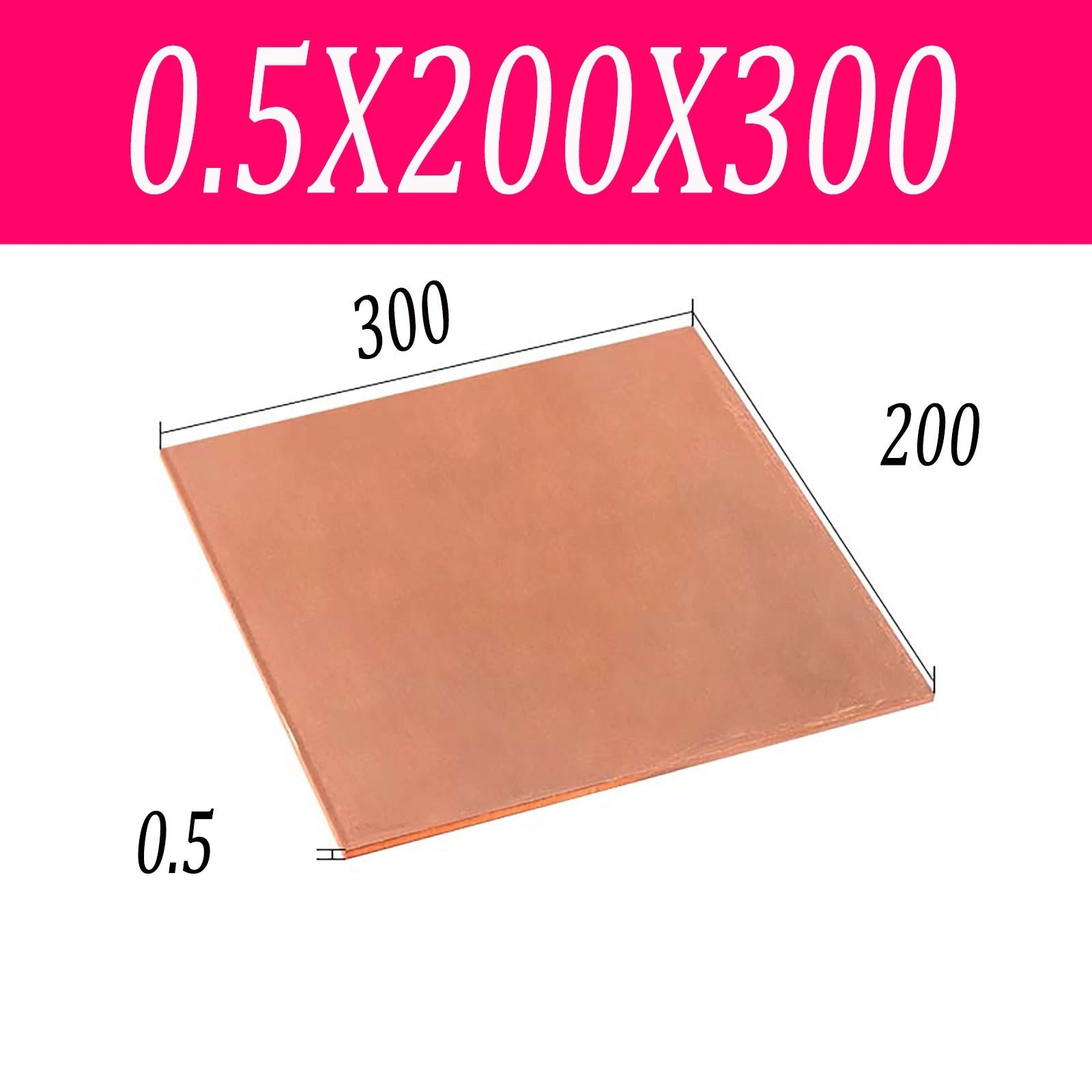 Copper Sheet T2 99.9% Pure Cu Metal Sheet Flat Stock Plate Thick 0.5mm-10mm