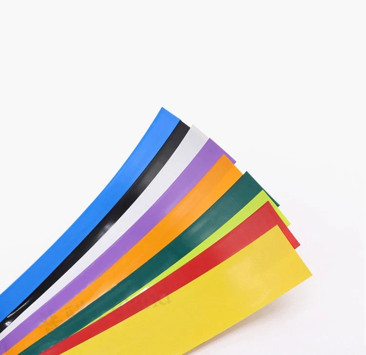 PVC Heat Shrink Tubing for RC Battery Packs & Wire Wrapping — 83mm to 625mm Flat Width, 1m Length