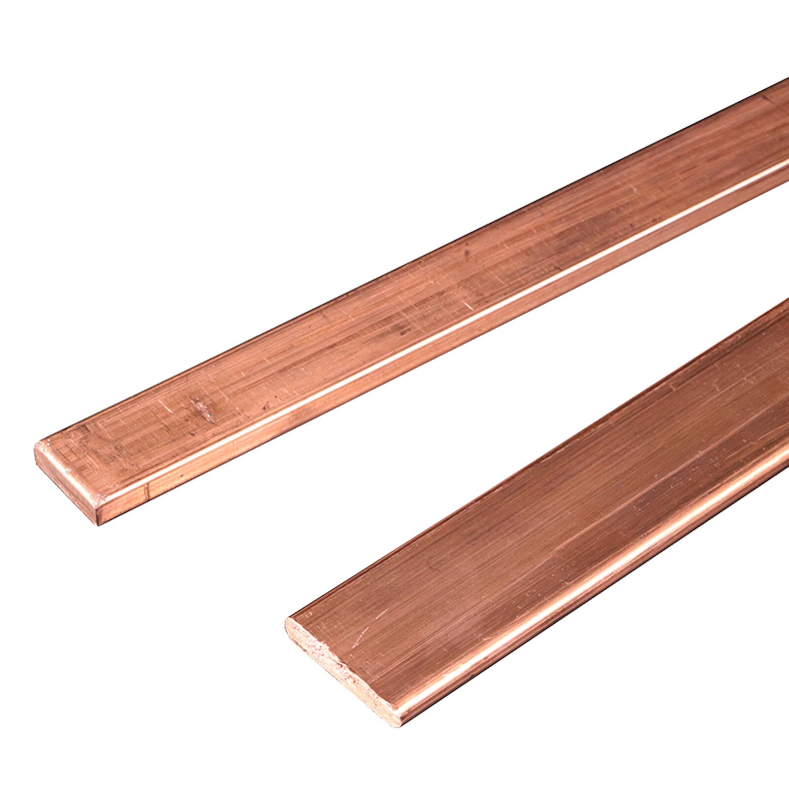 Copper Flat Bar Thick 1-50mm T2 99.9% Pure Cu Solid Metal Plate Length 1 Meter