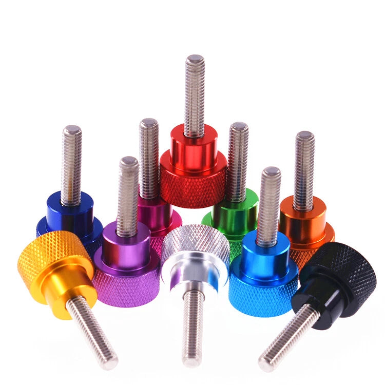 M5 M6 M8 M10 Knurled Thumb Screws Colourful Hand Grip Knob Bolts - Camera Tripod