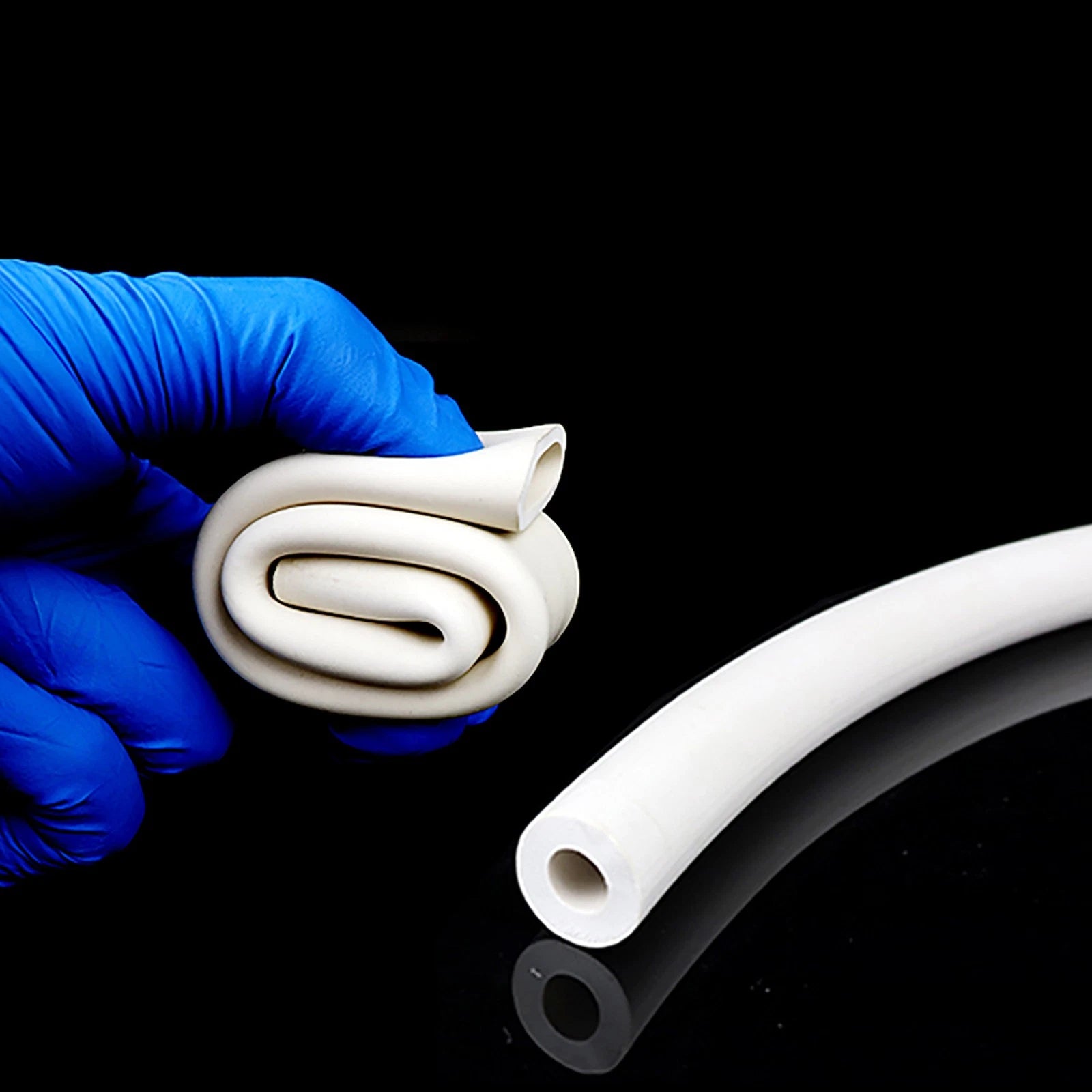 White Rubber Vacuum Tube – Flexible Laboratory Hose Pipe (ID 2mm–25mm)