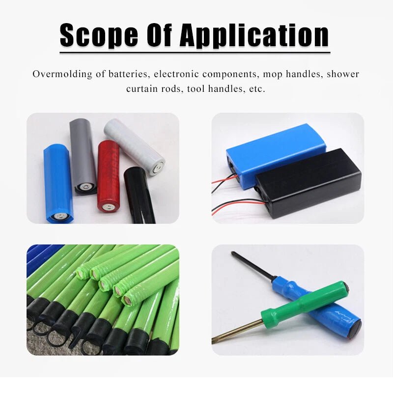 91mm PVC Heat Shrink Tubing for Battery Packs & Cable Wire Wrap — 7 Colors - HomeDIYer