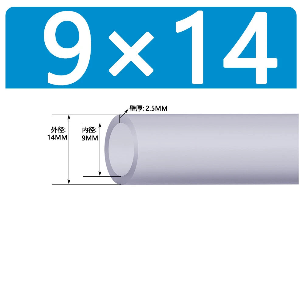 Food Grade Clear Silicone Tube Beer Milk Hose Pipe Soft Rubber ID 0.5mm - 38mm