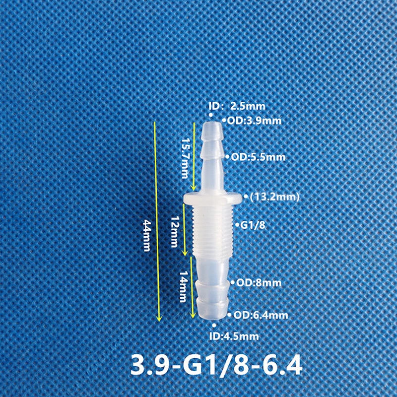 Plastic Barbed Bulkhead Fitting with Male Thread — Hose Tail Pipe Connector