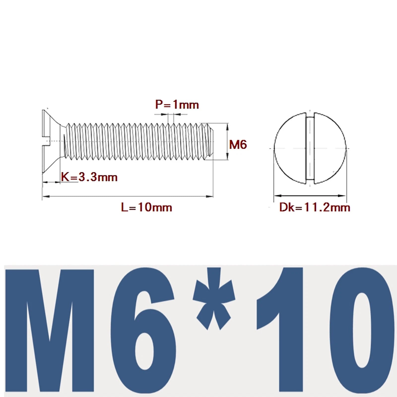 Countersunk Slotted Machine Screws M2–M8 | A2 Stainless Steel DIN 963