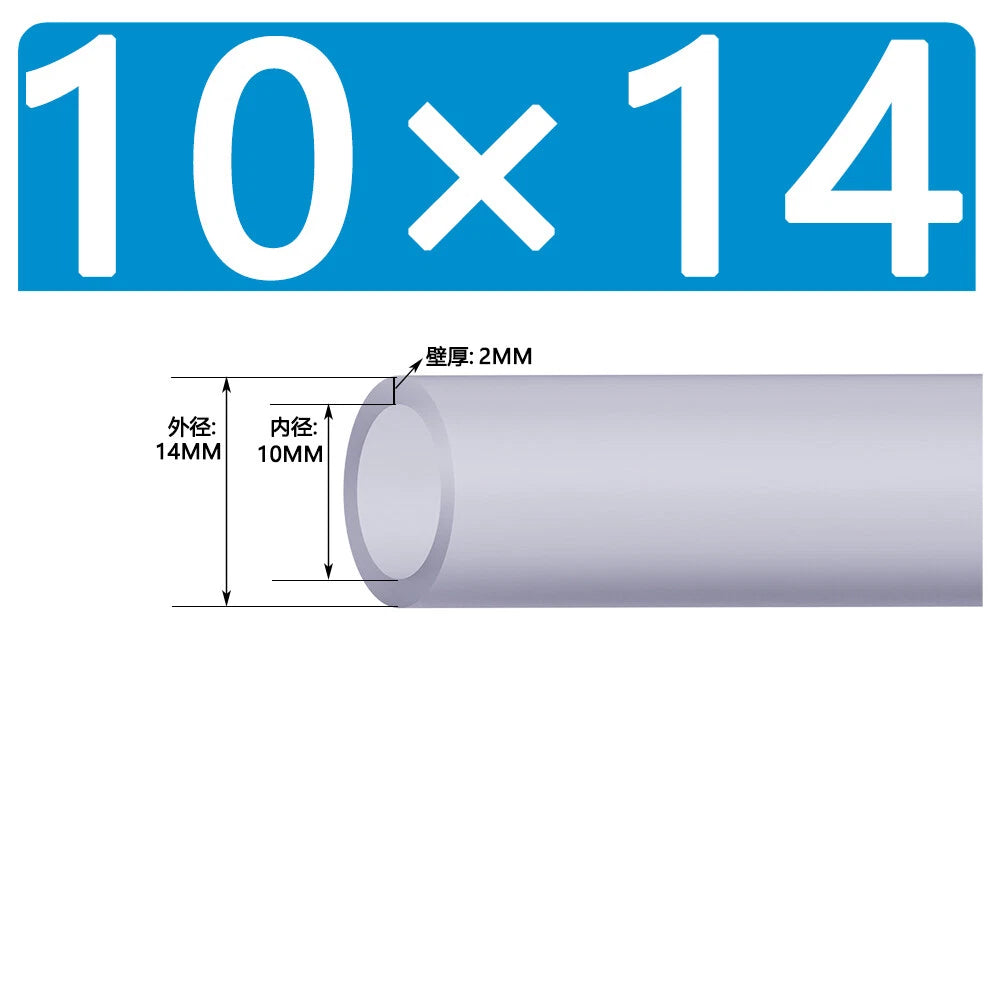 Food Grade Clear Silicone Tube Beer Milk Hose Pipe Soft Rubber ID 0.5mm - 38mm