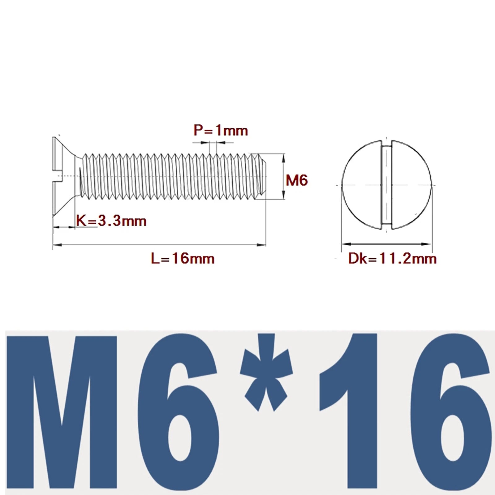 Countersunk Slotted Machine Screws M2–M8 | A2 Stainless Steel DIN 963