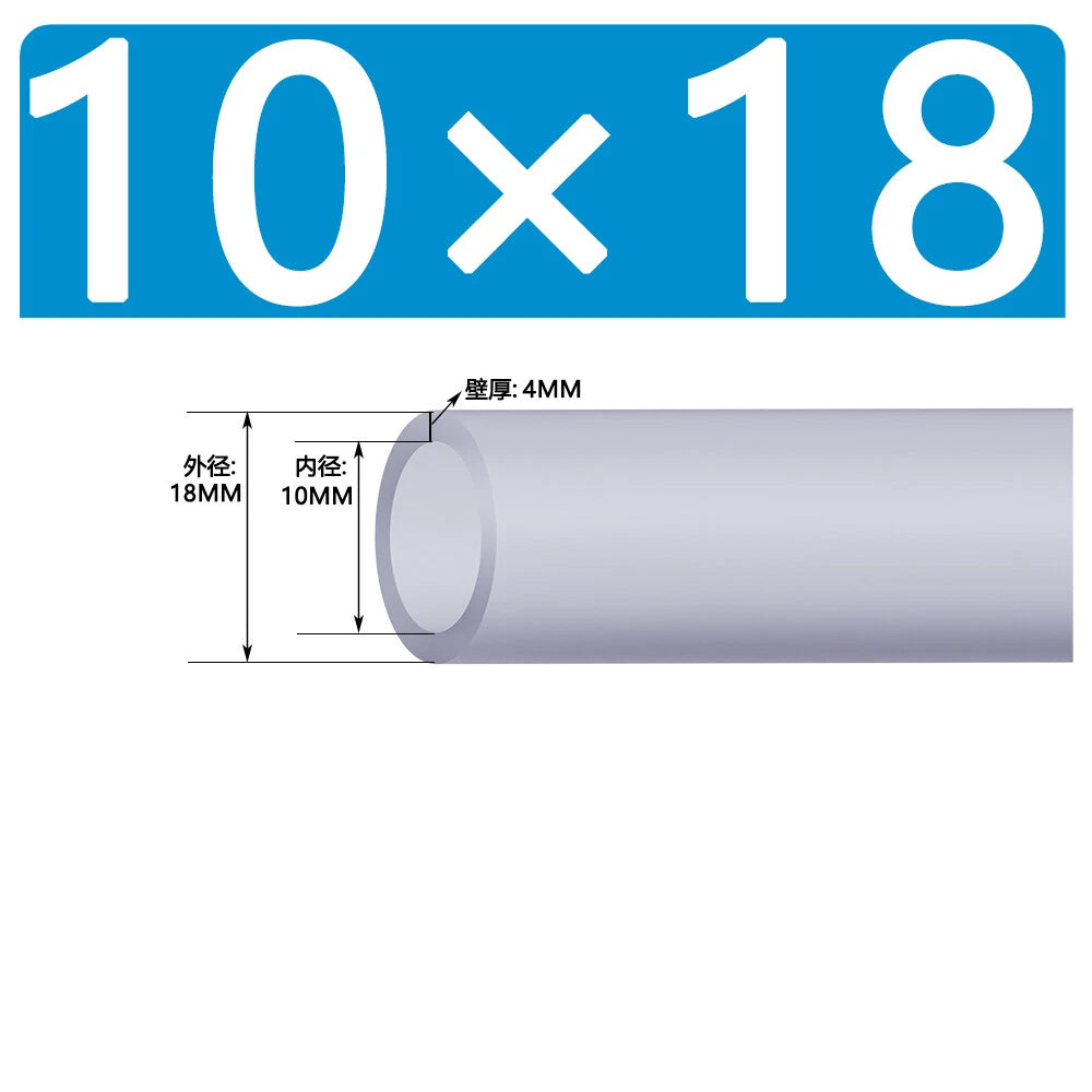 Food Grade Clear Silicone Tube Beer Milk Hose Pipe Soft Rubber ID 0.5mm - 38mm