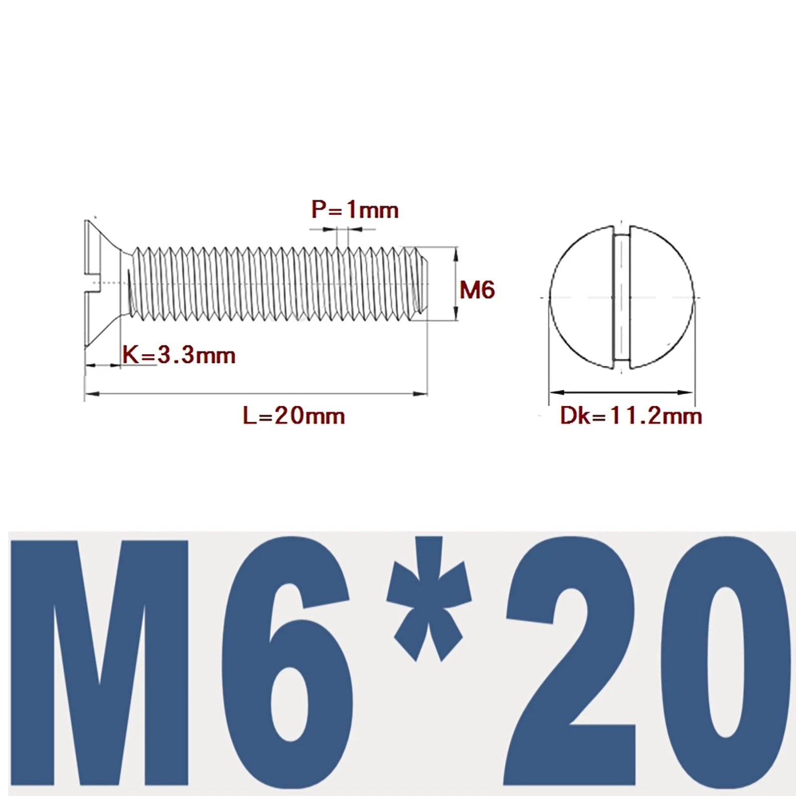 Countersunk Slotted Machine Screws M2–M8 | A2 Stainless Steel DIN 963