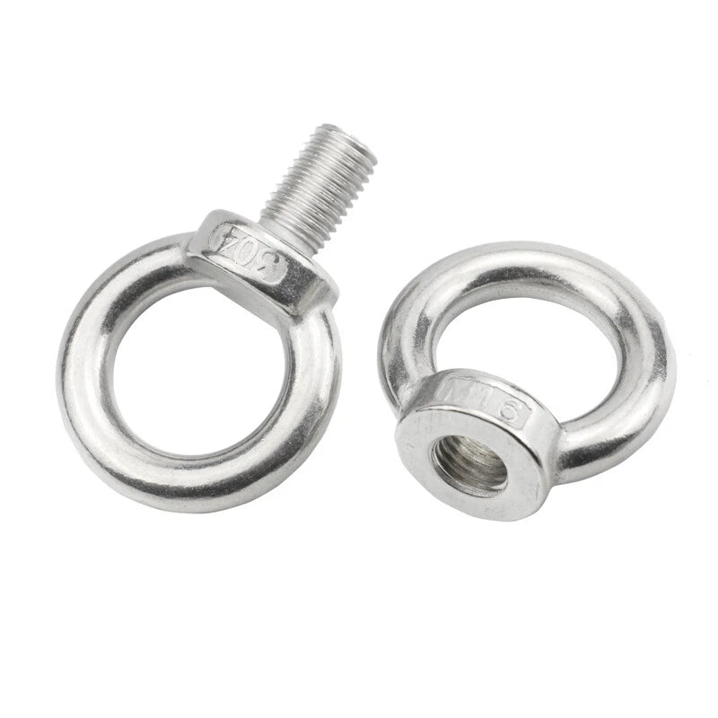 Lifting Eye Nuts & Eye Bolts M3–M14 | A2 Stainless Steel Rigging Fasteners - HomeDIYer