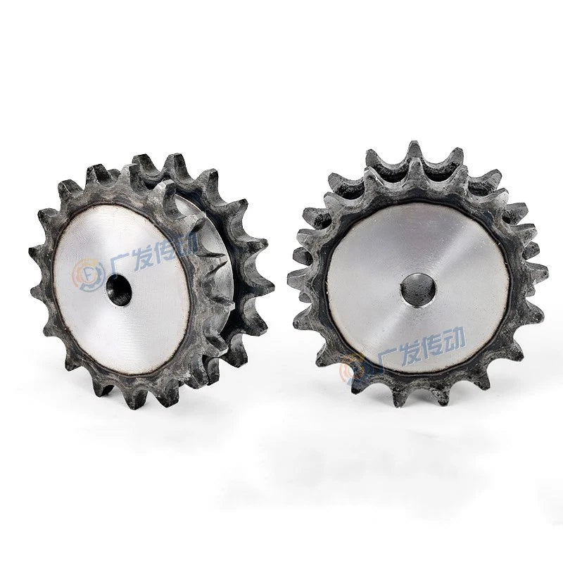 11T - 30T Duplex Chain Sprocket Pitch 15.875mm For #50 10A Roller Chain 45#Steel
