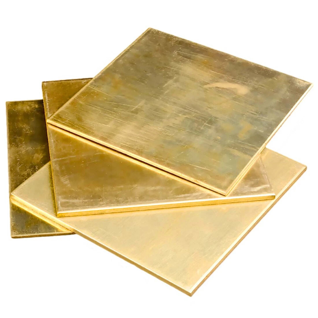 Brass Plate Sheet Thick 0.5/0.8/1/1.5-6mm Model Craft DIY Metal Thin Sheet Plate