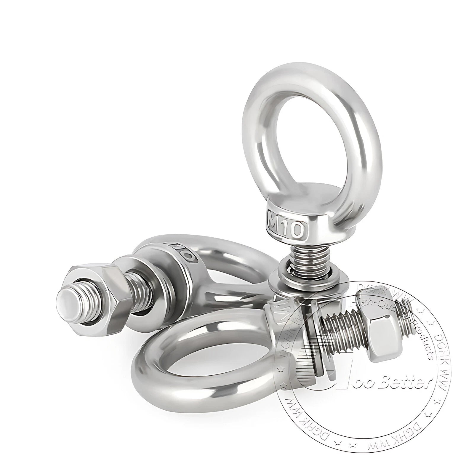 LIFTING EYE BOLTS NUTS & WASHERS A2 STAINLESS STEEL M3 M4 M5 M6 M8 M10 M12 - M30