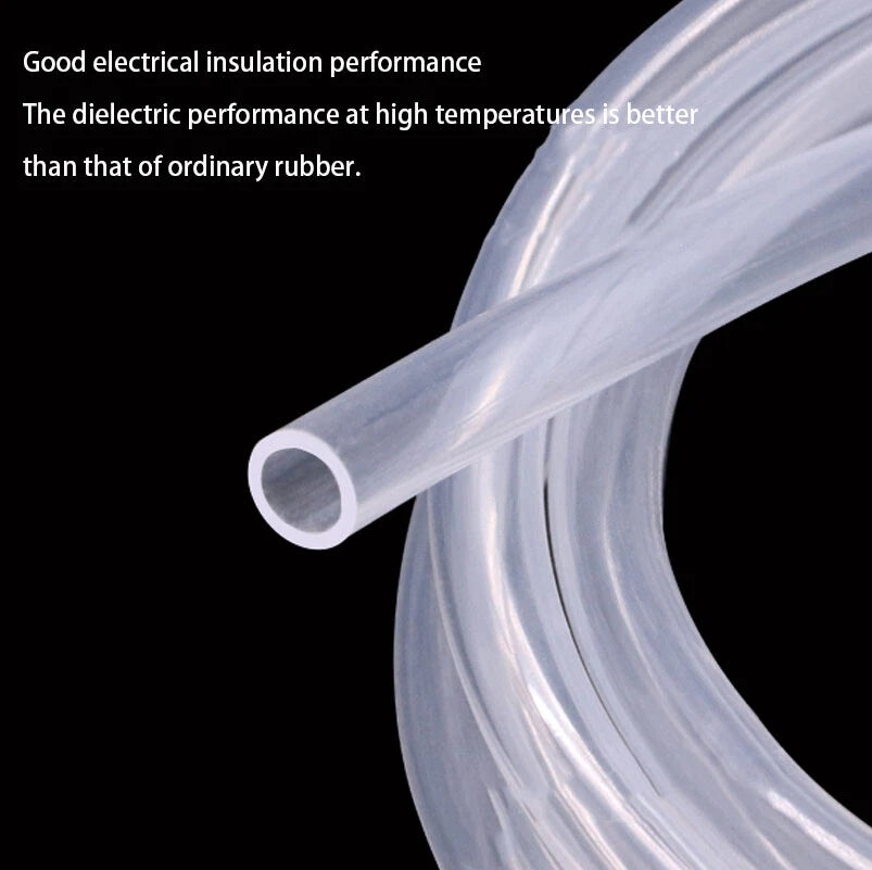 Transparent Silicone Hose | Vacuum Tube & Beer Line Soft Rubber Pipe 0.8–19mm ID