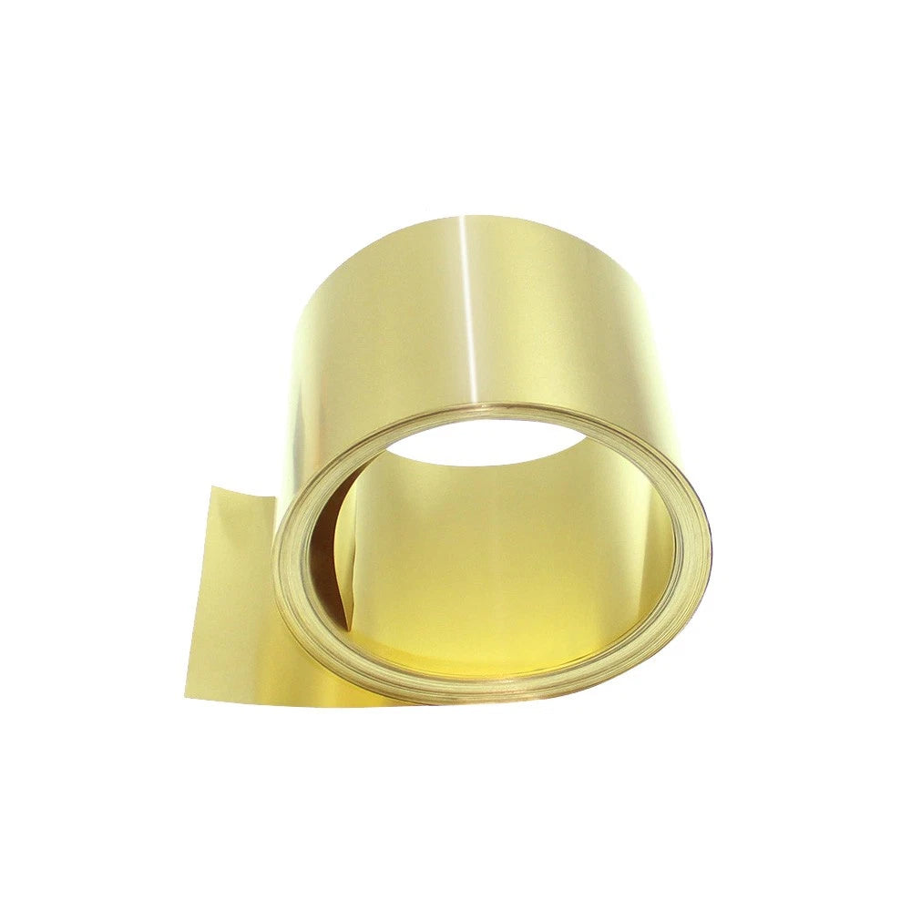 Ultra-Thin Brass Sheet Roll Foil Strip Band 0.02-1mm Thick 100/200/300mm Width