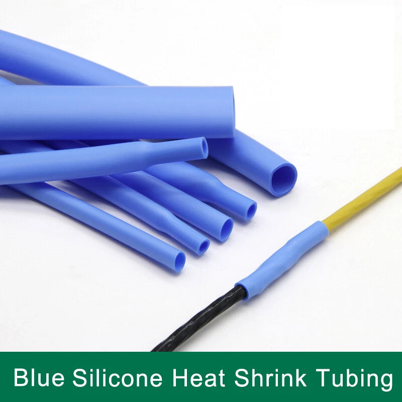 Silicone Rubber Heat Shrink Tubing — Flexible Heatshrink Tube, φ0.8mm–φ40mm, 6 Colors