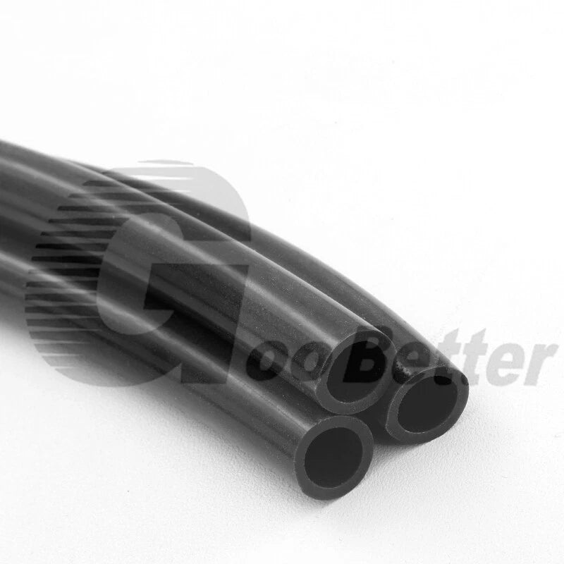 Black Food Grade Silicone Tube Hose Vacuum Tubing Pipe Soft Rubber ID 0.5-25mm