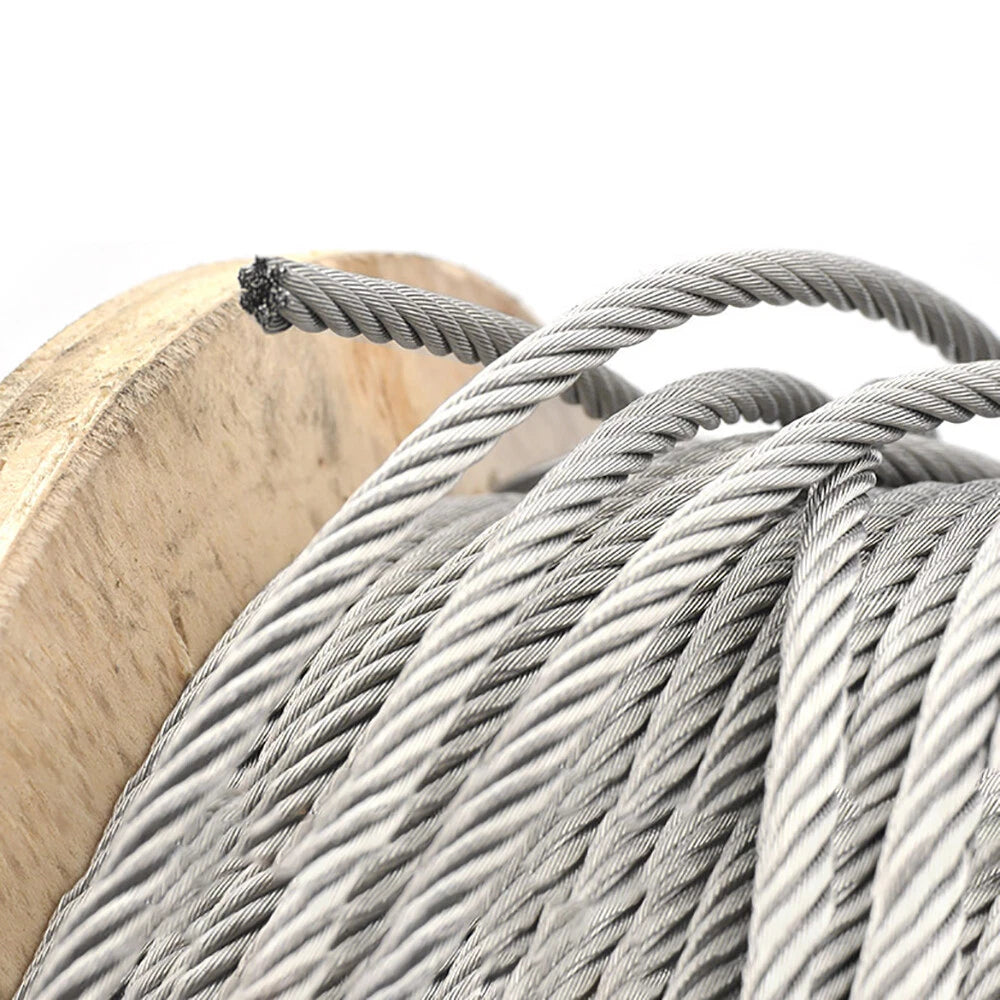1mm-20mm Stainless Steel Wire Rope Lifting Metal Cable 2/3/4/5/6/8/10/12/14/16mm