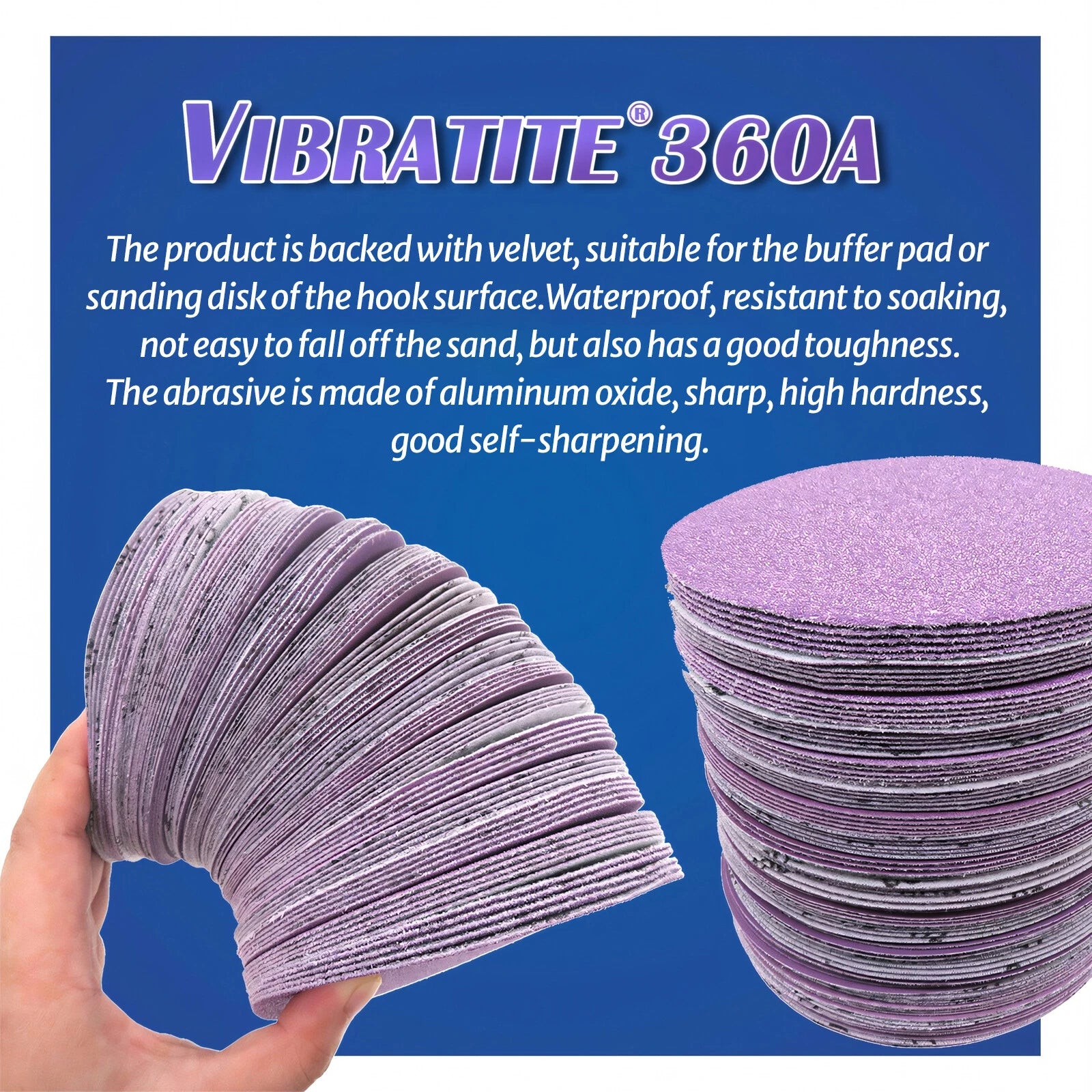 Wet & Dry Sanding Discs 25mm-150mm Sandpaper Hook and Loop Pads 60-10000 Grit