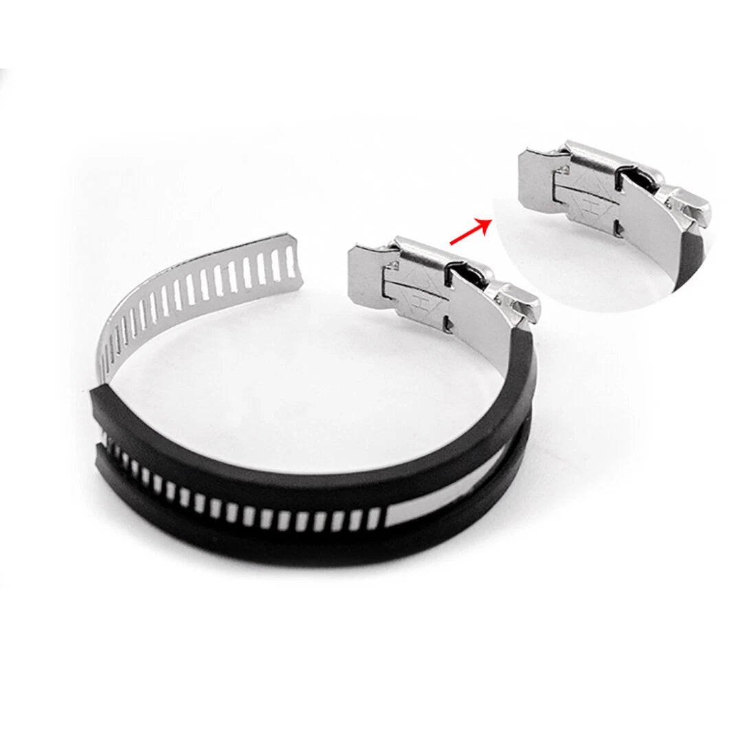 18mm-311mm Rubber Lined Jubilee Clips Cable Mounting Hose Water Pipe Clamp Stainless Steel