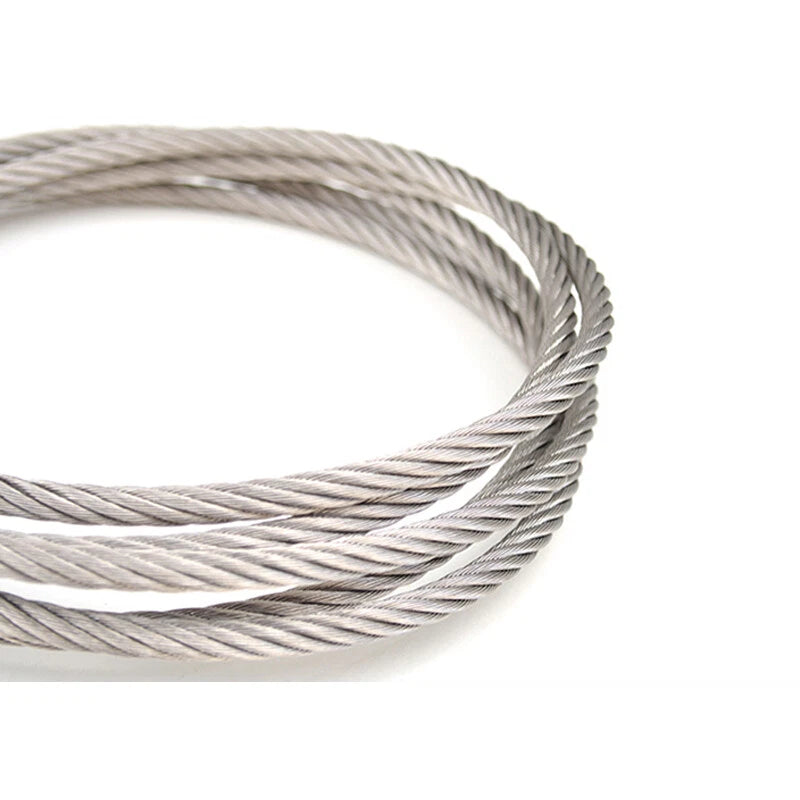 0.3mm 0.5mm 0.8mm 1mm 5mm 10mm 12mm 16mm 304 Steel Wire Rope Lifting Metal Cable