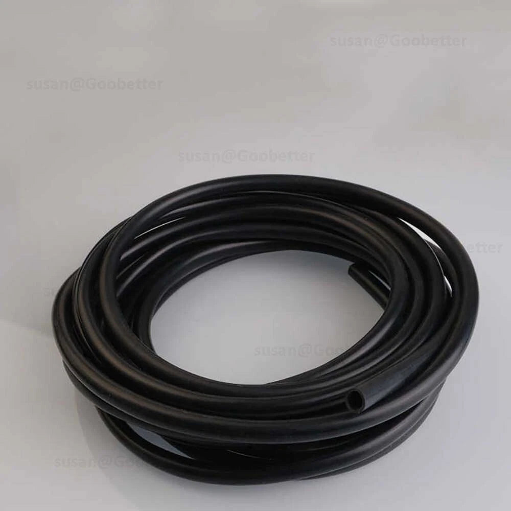 Silicone Hose Pipe Tube Water Air Black Rubber Tubing Tube ID 0.5mm to 38mm